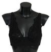 Black Lace Balconcino Bra Silk Underwear