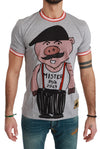 Gray Cotton Top 2019 Year of the Pig T-shirt