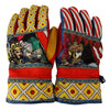 Multicolor Carretto Sicily Biker Mitten Gloves