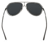 Gray Metal DG2176 Logo Pilot Aviator Sunglasses