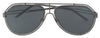 Gray Metal DG2176 Logo Pilot Aviator Sunglasses