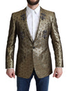 Gold Crystal Crown Bee MARTINI Blazer Jacket