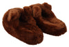 Brown Teddy Bear Slippers Sandals Shoes