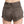 Brown Mid Waist Linen Micro Mini Shorts