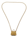 Bag Sicily Gold Brass Chain Micro Bag Pendant Necklace