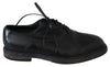 Black Leather Derby Dress Formal Shoes