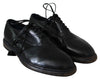 Black Leather Derby Dress Formal Shoes