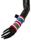 Blue Red 1 PSC Wool Arm Warmer DG LOVE Gloves