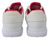 White Polyester Runner Becky Sneakers Shoes