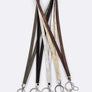 Metallic Faux Leather Lanyard