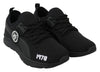 Black Polyester Christopher Sneakers Shoes