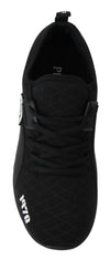 Black Polyester Christopher Sneakers Shoes