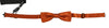 Men Dark Orange Silk Adjustable Neck Papillon Bow Tie