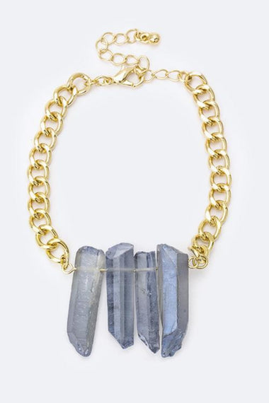 Color Quartz Chain Bracelet