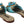 Blue Beige Crystal Sandals Exotic Leather Shoes