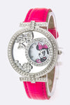 Crystal Charms Minnie Watch