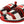 Red White Black Sneakers Sorrento Sandals