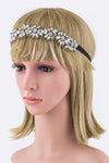 Crystal Flowers Stretch Headband