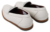 White Deer Skin Slippers Moccasins Shoes