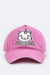 Toddler Size Unicat Embroidery Cotton Cap