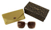 Gold Square Metal Lace Logo Eyewear DG2225 Sunglasses