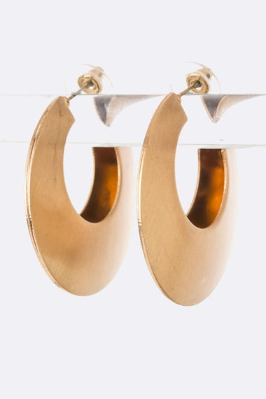 Metal Disk Earrings