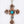 Turquoise Flower Cross Pendant Necklace