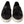 Black Leather Tassel Slip On Loafers Shoes