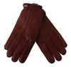 Brown Leather Lamb Skin Biker Gloves