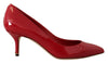 Red Patent Leather Heels Pumps Shoes
