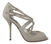 Silver Shimmers Sandals Pumps Shoes