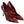 Red Leather Sicily Print Heels Pumps Shoes