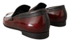Bordeaux Patent Leather Dress Loafers Shoes