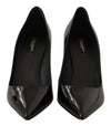 Black Patent Leather Heels Pumps Shoes