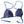 Royal Blue Two Piece Beachwear Bikini Swimsuit