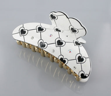 Rhinestone Embedded Hair Claw Clip