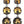 Glass Dangle Earring