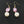 Glass Bead Pendant Pearl Necklace Earring Set