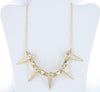 Rhinestone Spike Chain Necklace