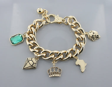 Assorted Charm Chain Bracelet