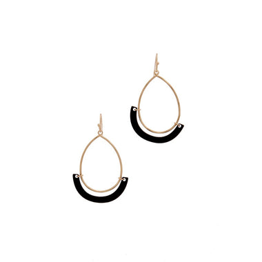 OVAL DROP EARRING