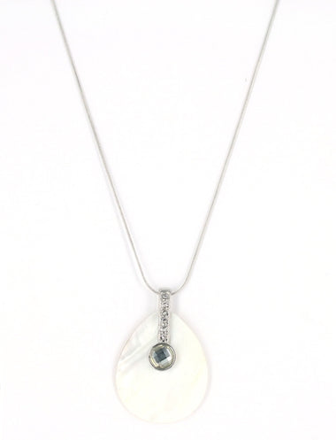 Teardrop Shell Pendant Necklace