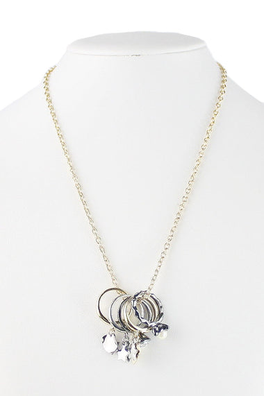 Variety Ring Charm Necklace