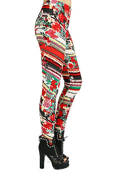 Fashion Print High Waist Fashion Leggings