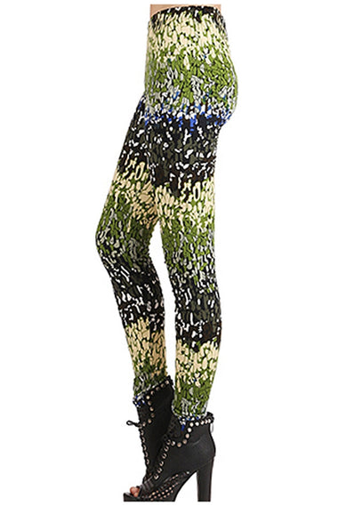 Fashion Print High Waist Fashion Leggings