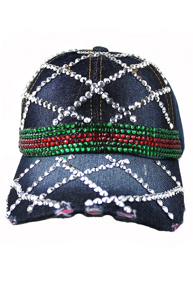 Crystal Stone Embedded Cap