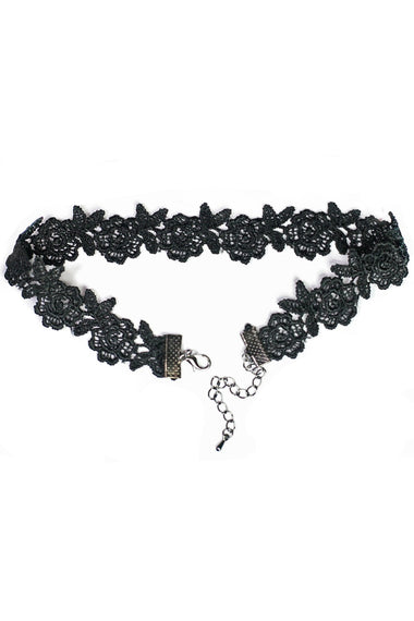 Floral Crochet Lace Choker Necklace