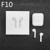 F10 HiFi Bluetooth Wireless Dual Earpiece Headset Headphone Earbuds Earphone