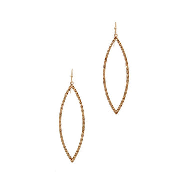 MARQUIS HOOP FASHION EARRING