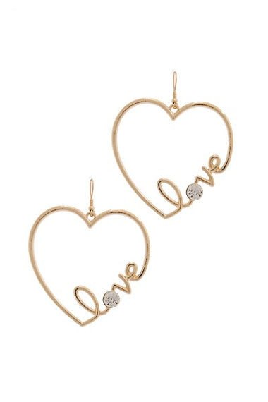 LOVE HOOP FASHION EARRING